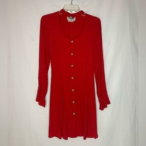 vintage Byer Too! long sleeve mini dress 5 scoop neck